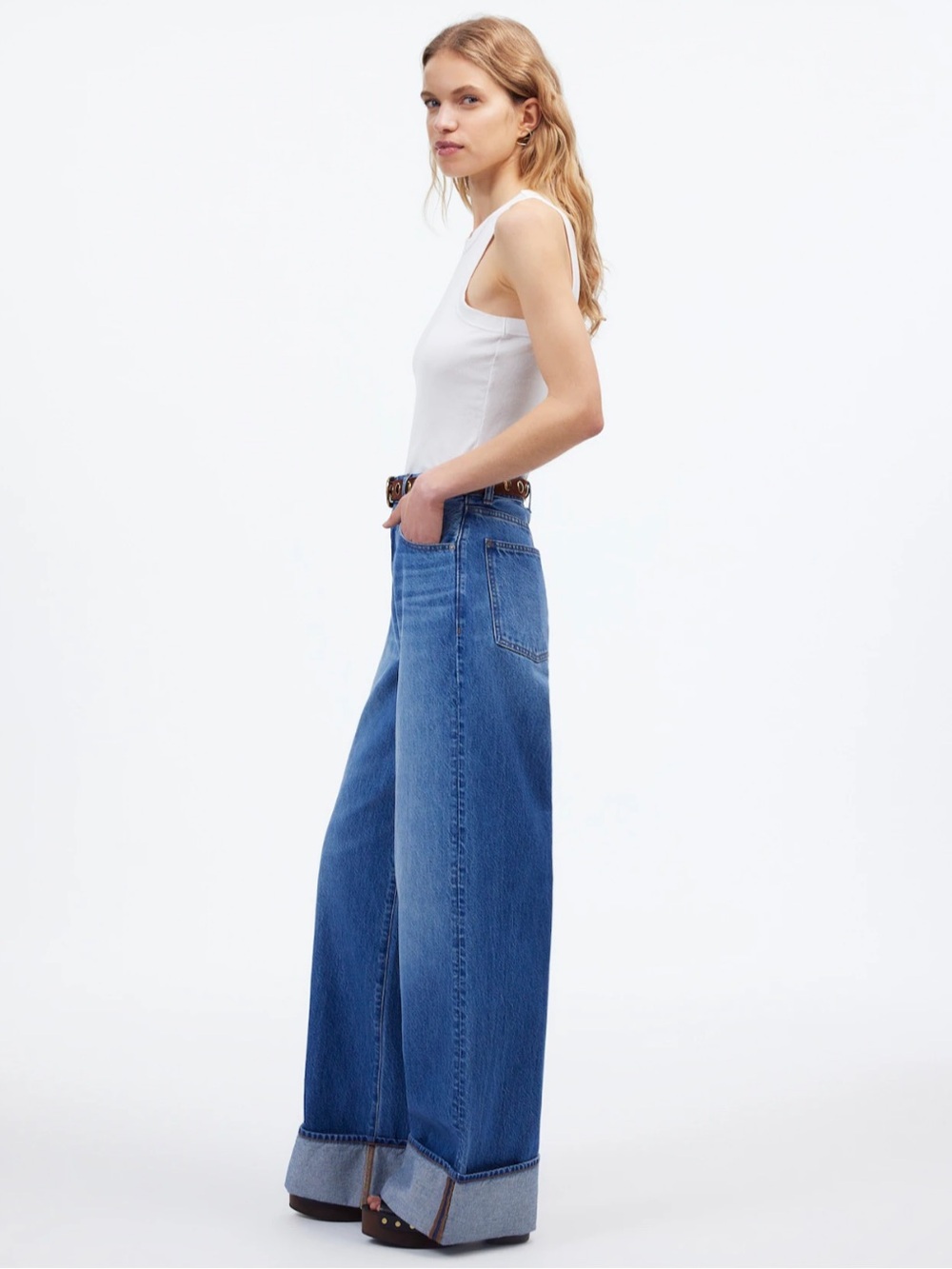 Madewell fannin wash super wide-Leg Denim Jeans